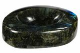 Polished, Flashy Labradorite Bowl - Madagascar #117247-1